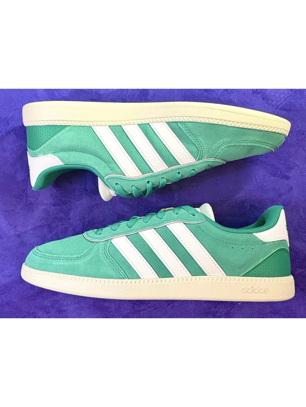 adidas Breaknet Sleek Woman's Size 7.5 Green White Pink
